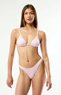 Pacsun Pink Rae Shine High Cut Bikini Bottom