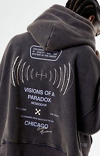 Pacsun Visions of Paradox Cropped Hoodie