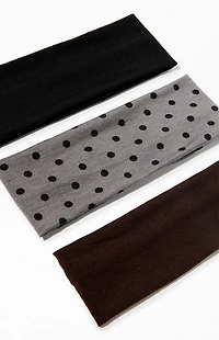 Pacsun 3 Pack Soft Headbands