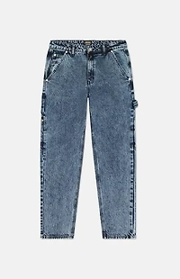 WeSC America Inc Acid Wash Denim Carpenter Pants