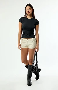 Pacsun Stretch Twill Micro Shorts