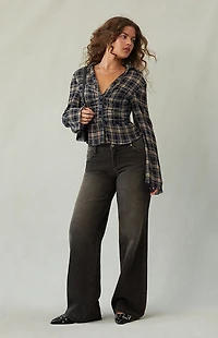 Pacsun Casey Low Rise Baggy Jeans Black Tinted