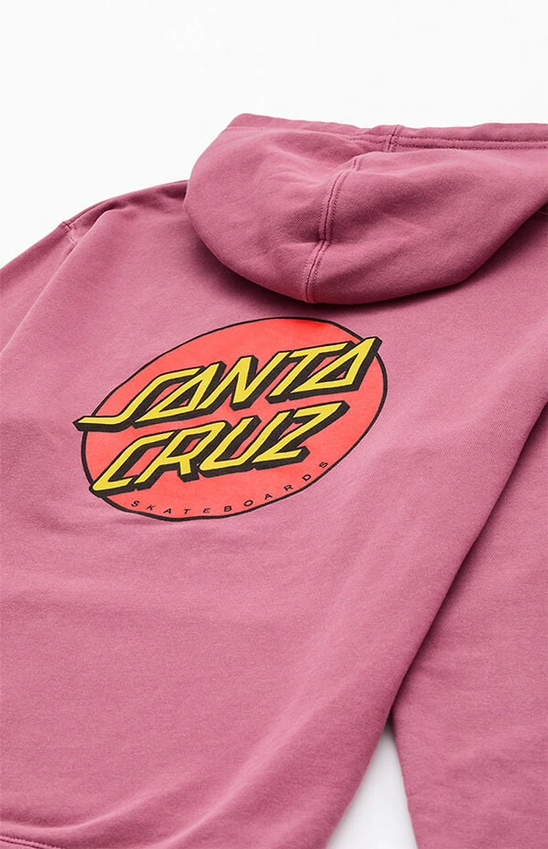 Santa Cruz Kids Maroon Classic Dot Hoodie