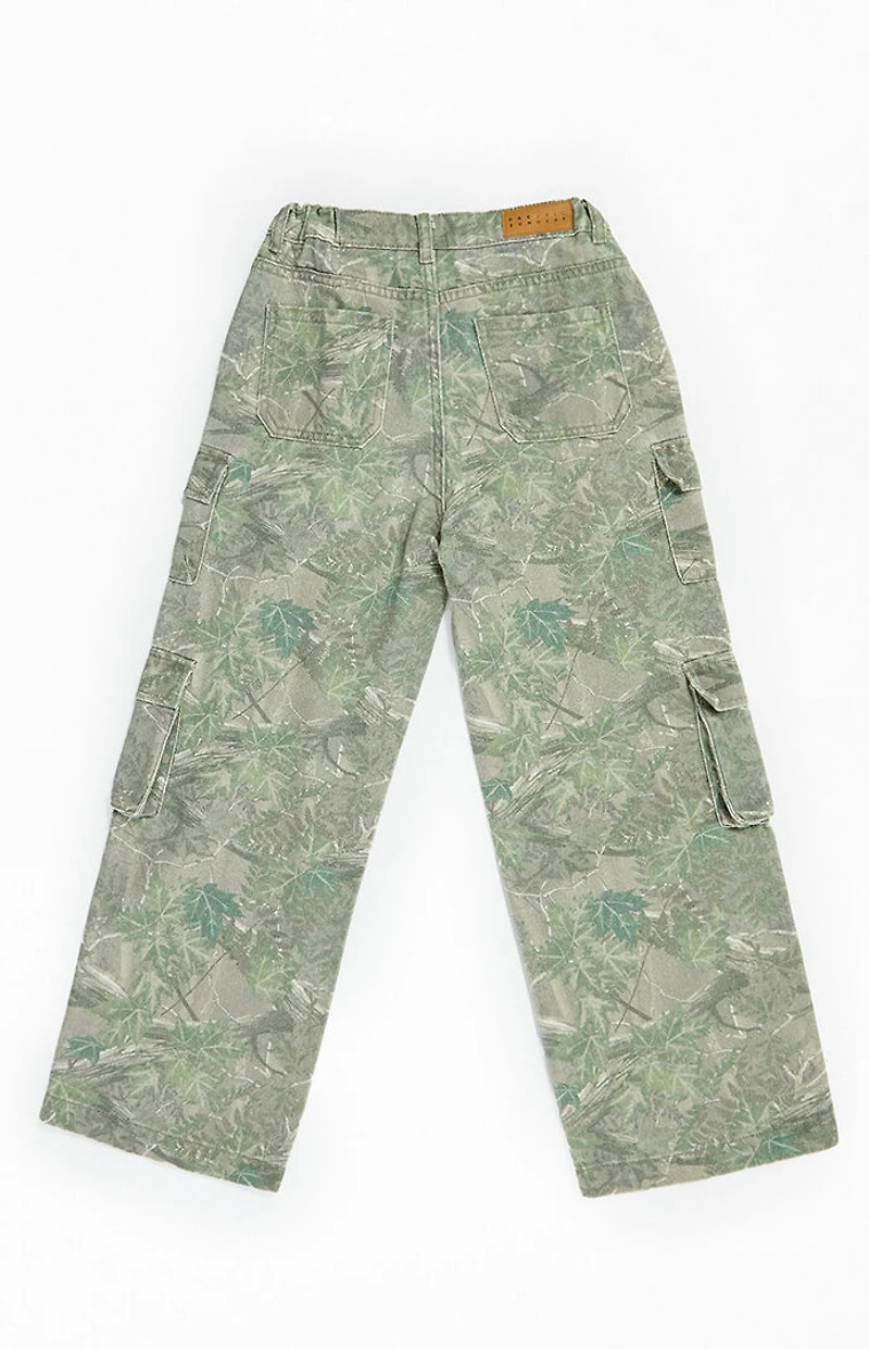 Pacsun Kids Camo Baggy Cargo Jeans