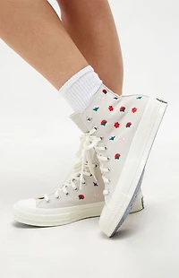 Converse Eco Chuck 70 Floral Embroidery High Top Sneakers