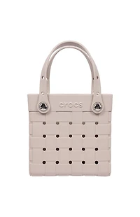 Crocs Cream Small Woven Crossbody Tote Bag