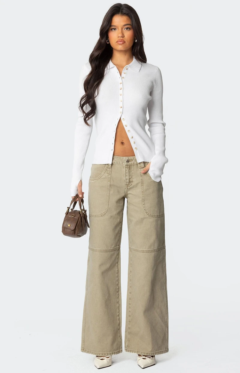 Edikted Morgan Low Rise Carpenter Jeans