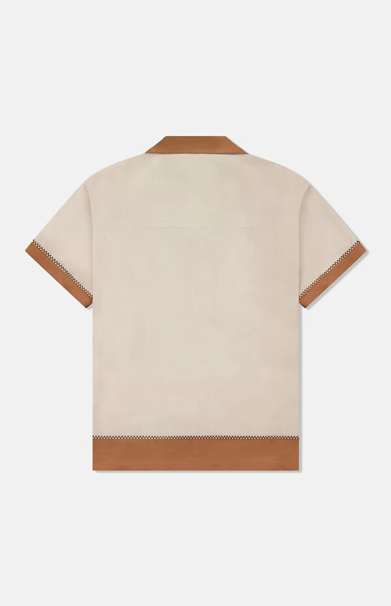 WeSC America Inc Chocolate Colorblock Camp Shirt