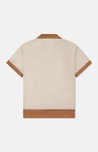 WeSC America Inc Chocolate Colorblock Camp Shirt
