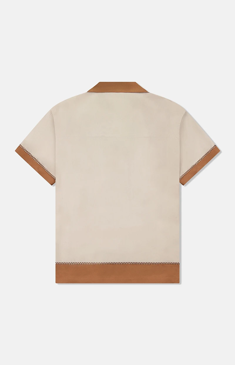 WeSC Chocolate Colorblock Camp Shirt