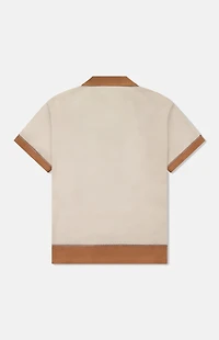 WeSC Chocolate Colorblock Camp Shirt