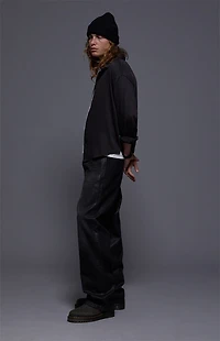 FIELD OF STUDY by Pacsun Dylan Baggy Jeans Black Shine