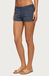 Edikted Lina Pinstripe Shorts