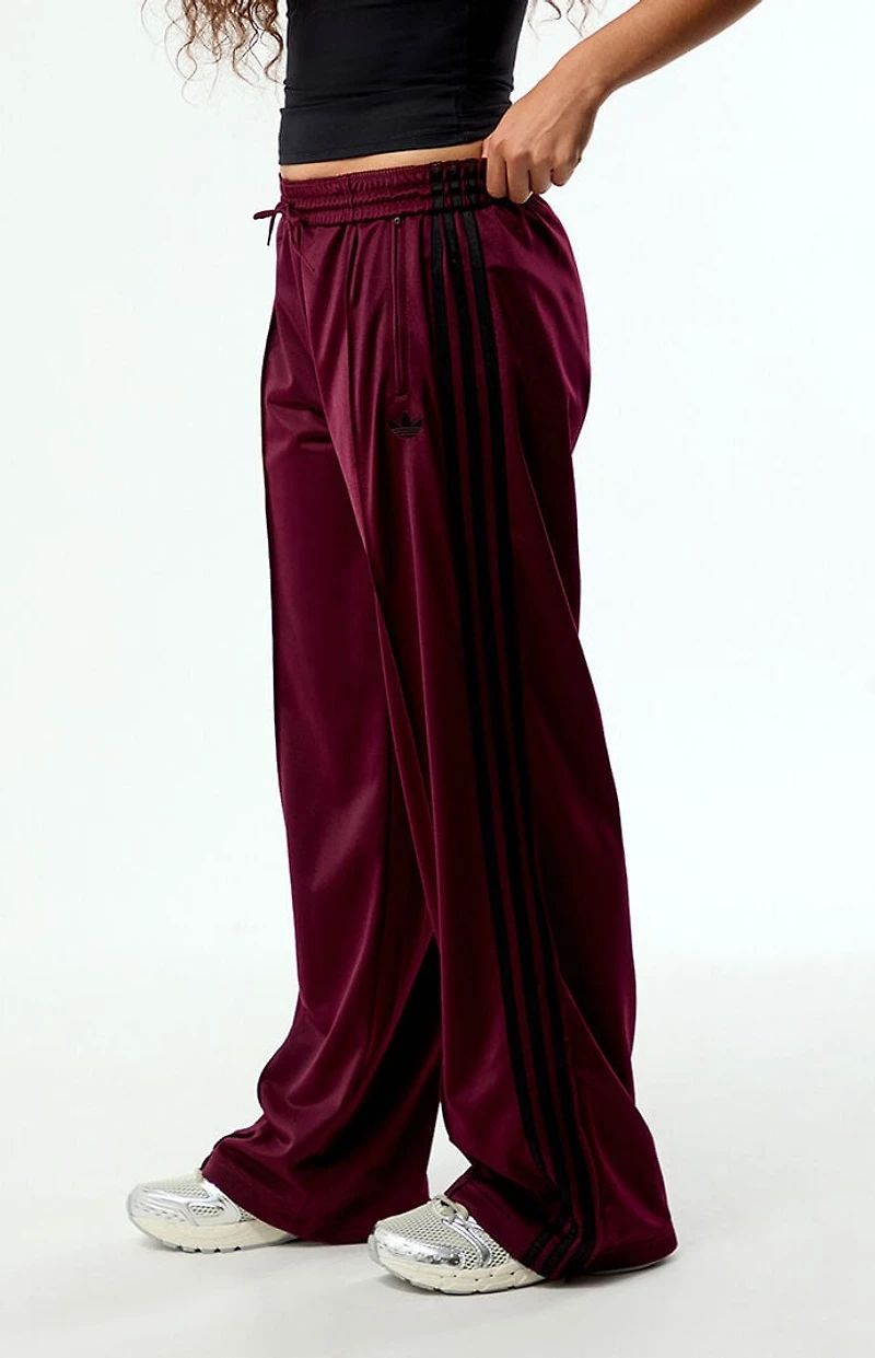 adidas Maroon Firebird Loose Track Pants