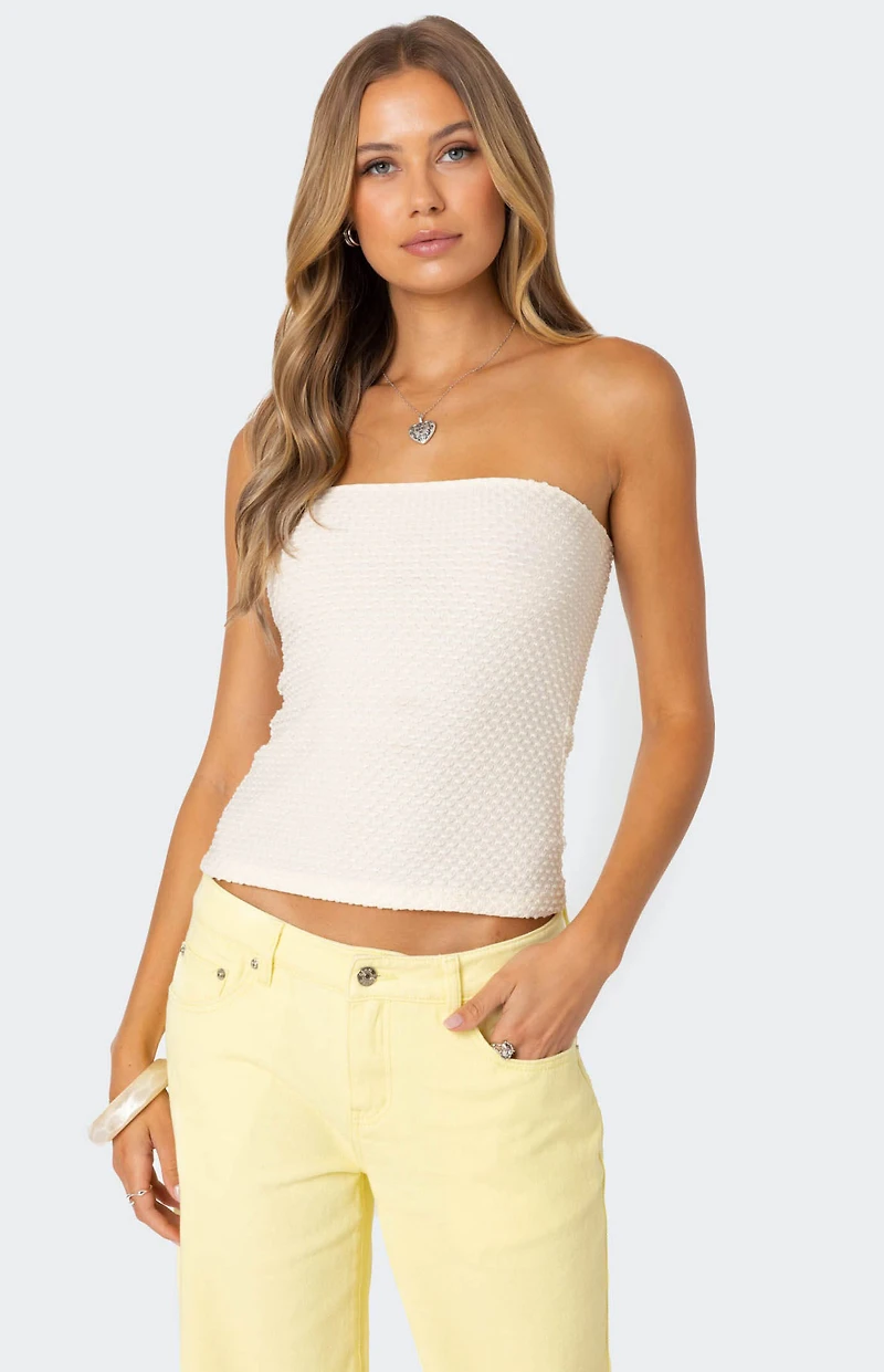 Edikted Albina Textured Tube Top