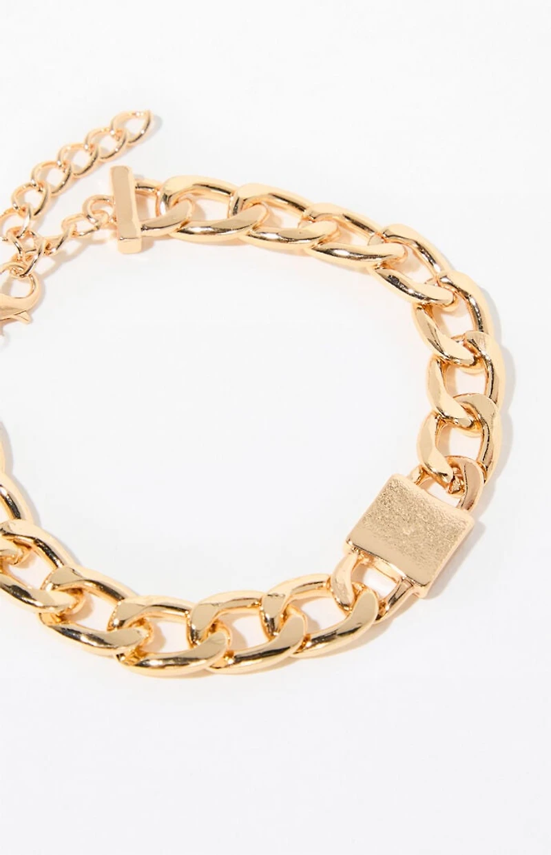 Pacsun Gold Chain Link Bracelet