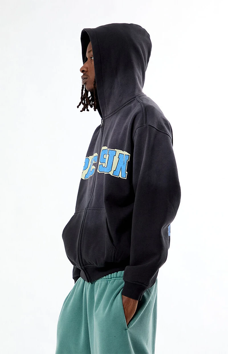 Pacsun Varsity Bear Full Zip Hoodie