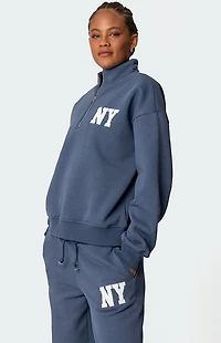 Edikted NY Quarter Zip Sweatshirt