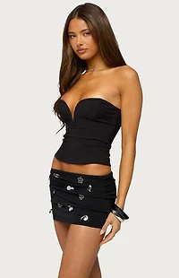 Edikted Beckett Strapless Sweetheart Top
