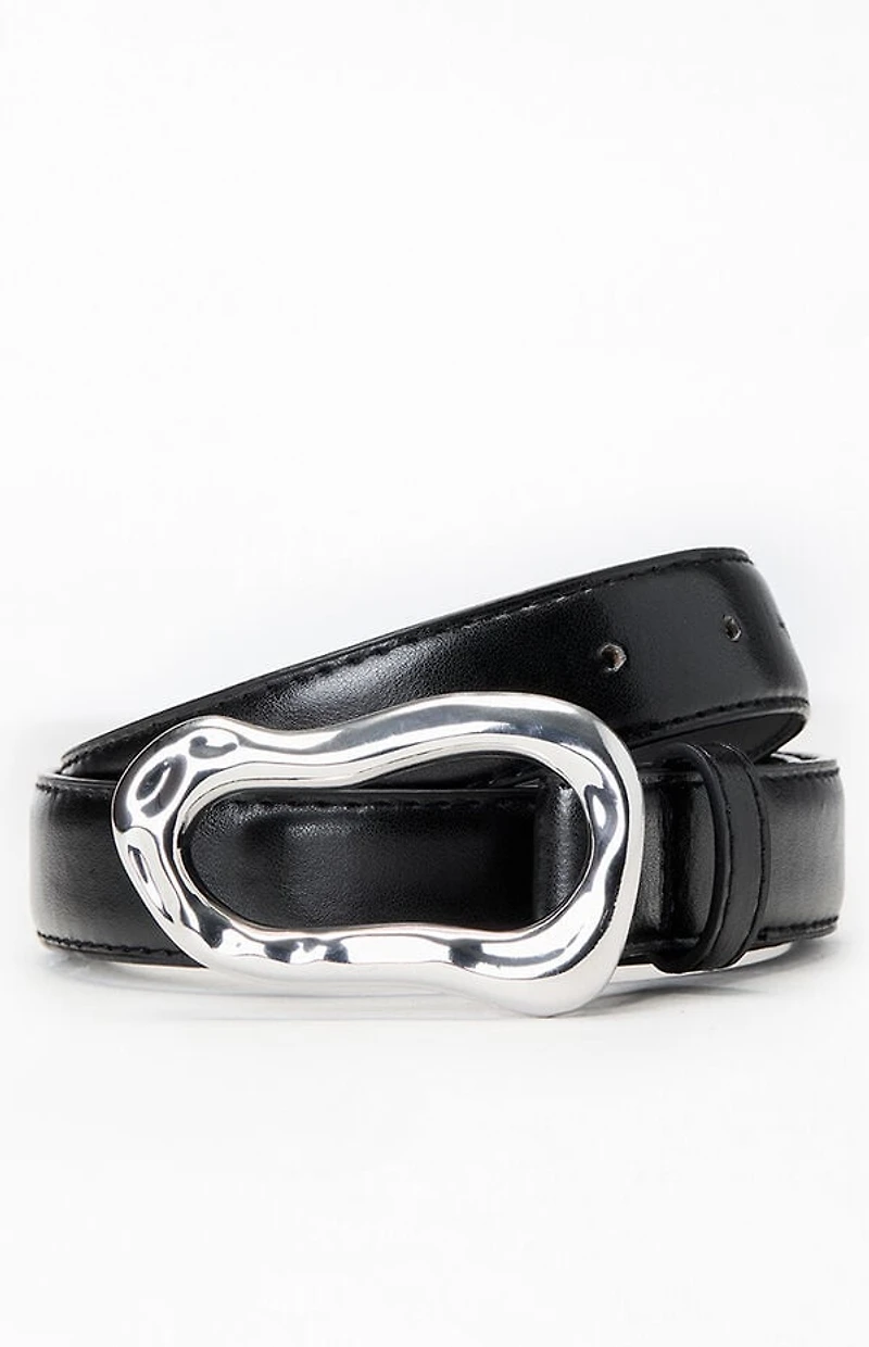 Pacsun Faux Leather Twisted Buckle Belt