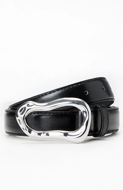 Pacsun Faux Leather Twisted Buckle Belt