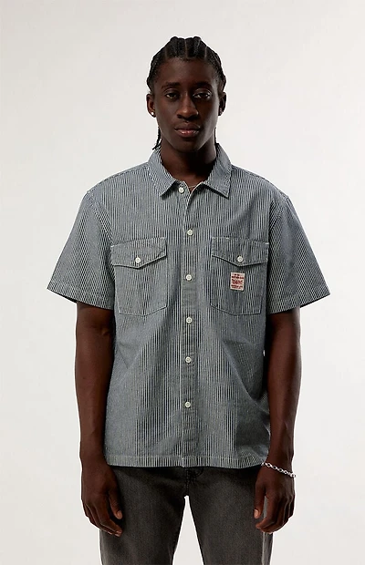 Levi's Striped Worker Short Sleeve Shirt