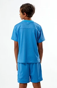 Pacsun Kids All Stars Light Blue Mesh Soccer Shorts
