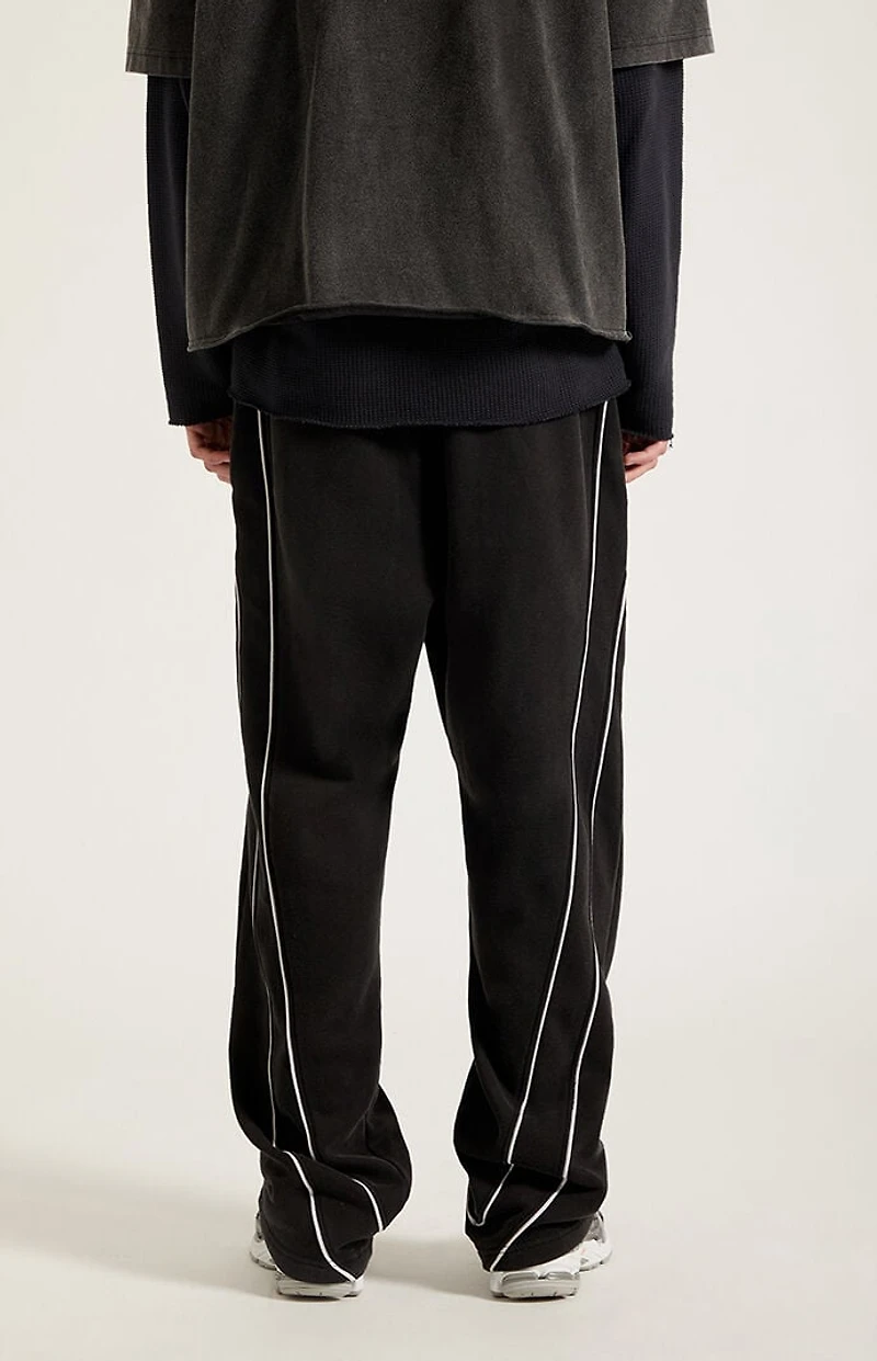 Pacsun Black Piping Track Sweatpants