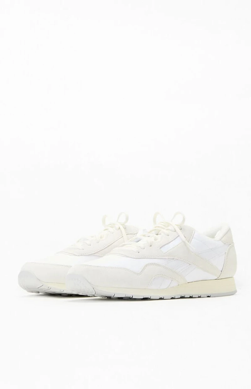 Reebok Light Gray Classic Nylon Vintage Suede Shoes