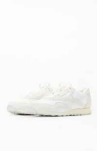 Reebok Light Gray Classic Nylon Vintage Suede Shoes