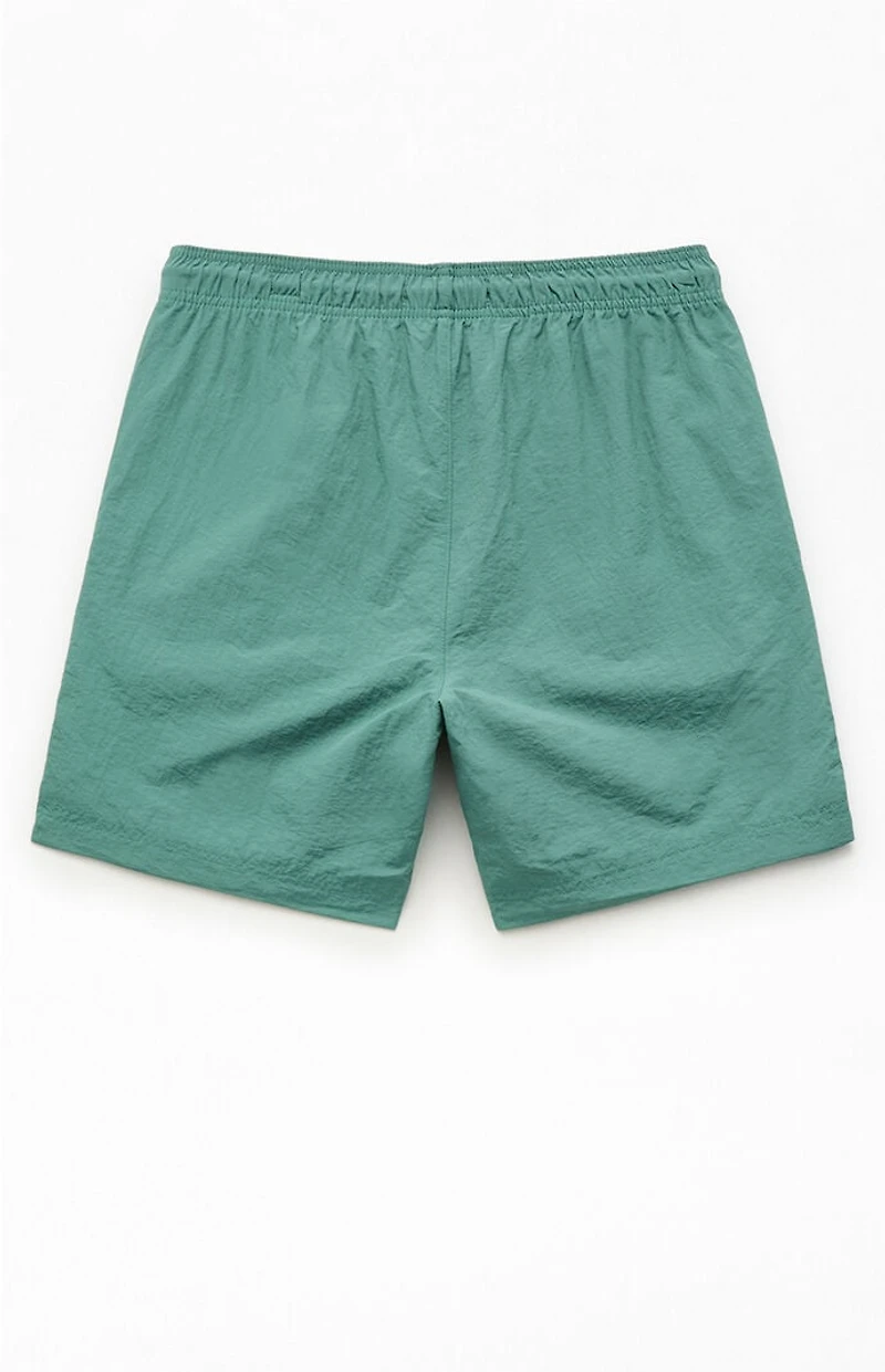 Pacsun Green Collegiate 6.5" Swim Trunks