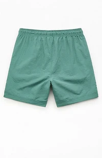 Pacsun Green Collegiate 6.5" Swim Trunks