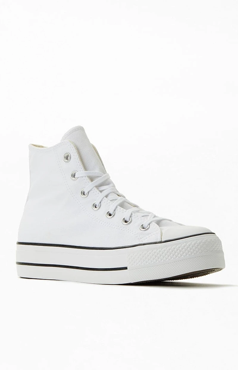 Converse Women's White Chuck Taylor Platform High Top Sneakers