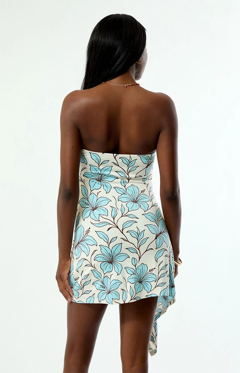 Your Favorite Emmie Strapless Floral Mini Dress