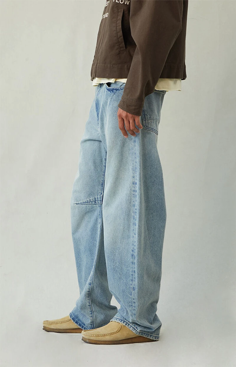 Pacsun Mason Baggy Barrel Jeans Light Indigo