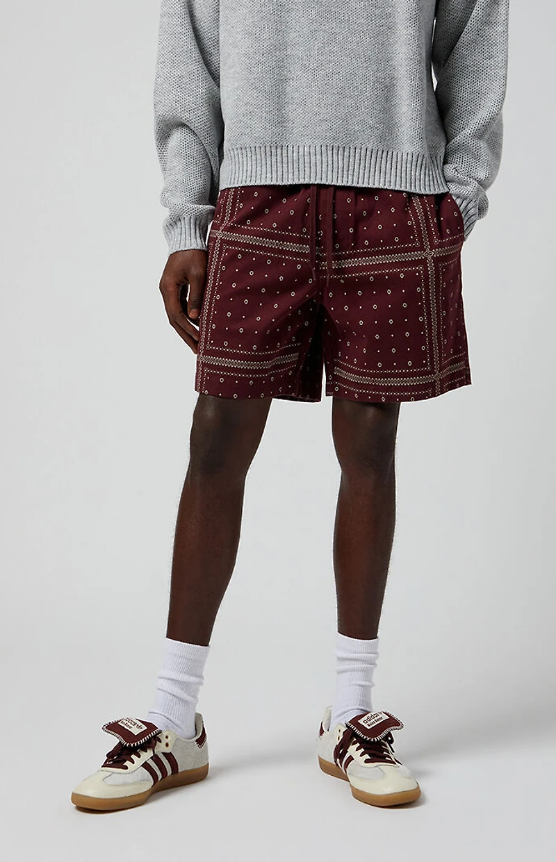 Pacsun Bandana Printed Volley Shorts
