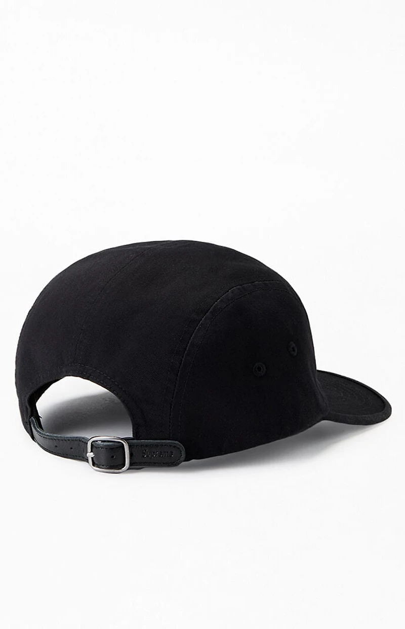 Supreme Black Washed Chino Twill Camp Hat
