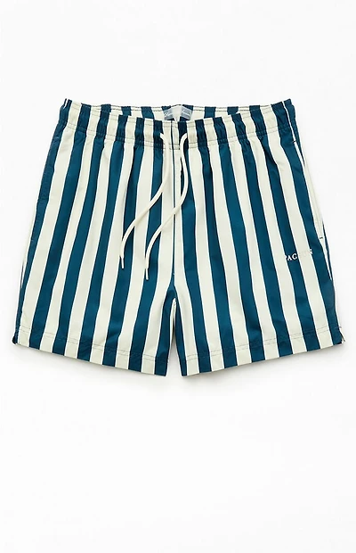 Pacsun Dune Striped 4.5" Swim Trunks
