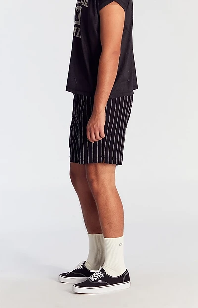 Pacsun Black Stripe Linen Shorts