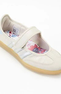 adidas Women’s Silver Floral Samba Jane Sneakers