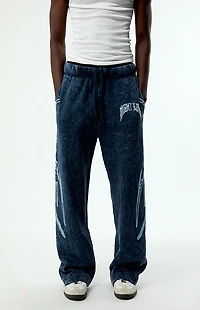 Nightlab x Pacsun Washed Navy Night Moon Baggy Sweatpants