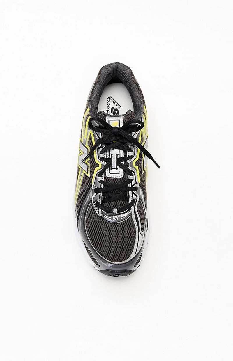 New Balance Black & Yellow 740 Shoes