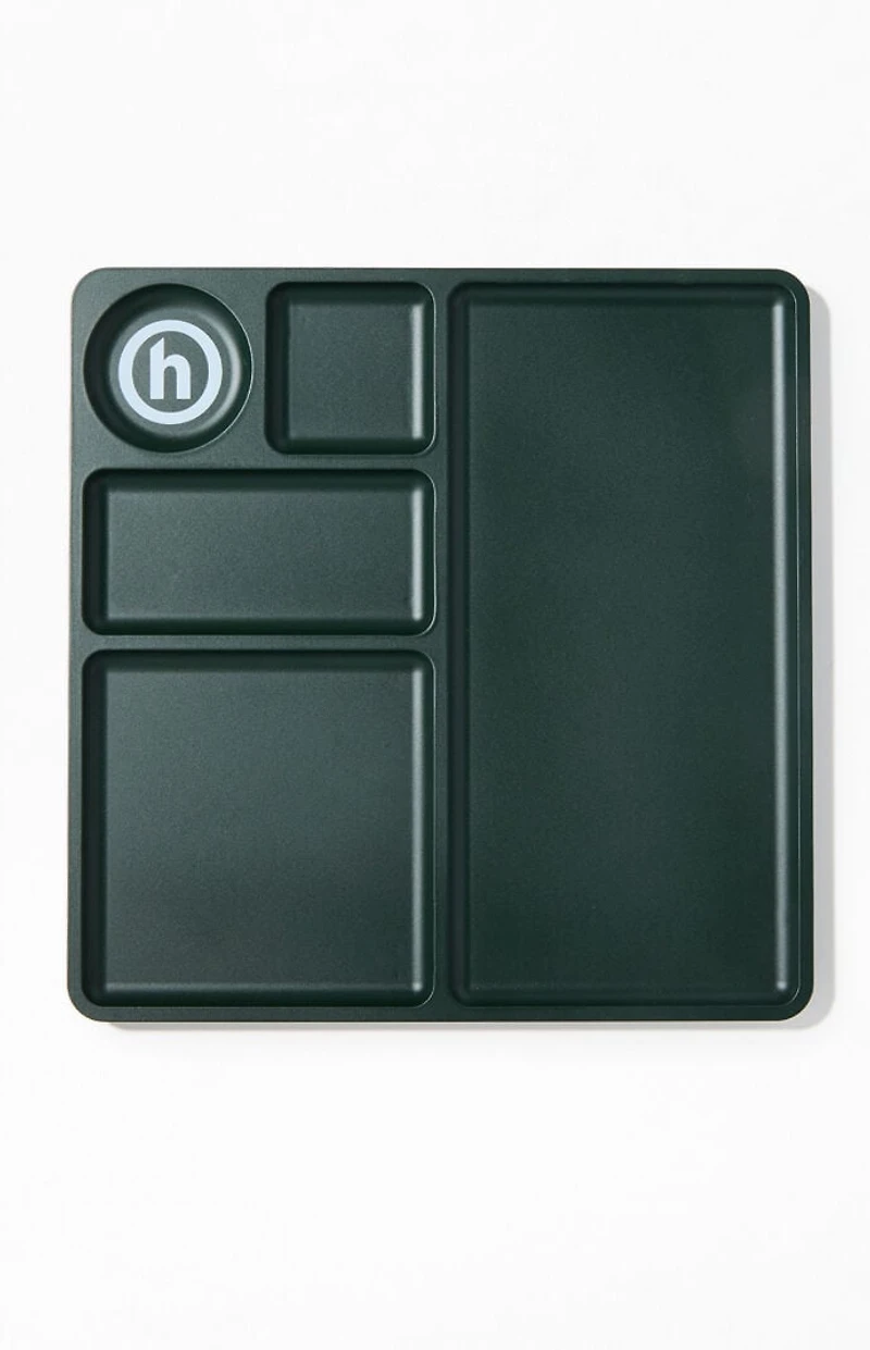 Hidden NY Dark Green Square Tray