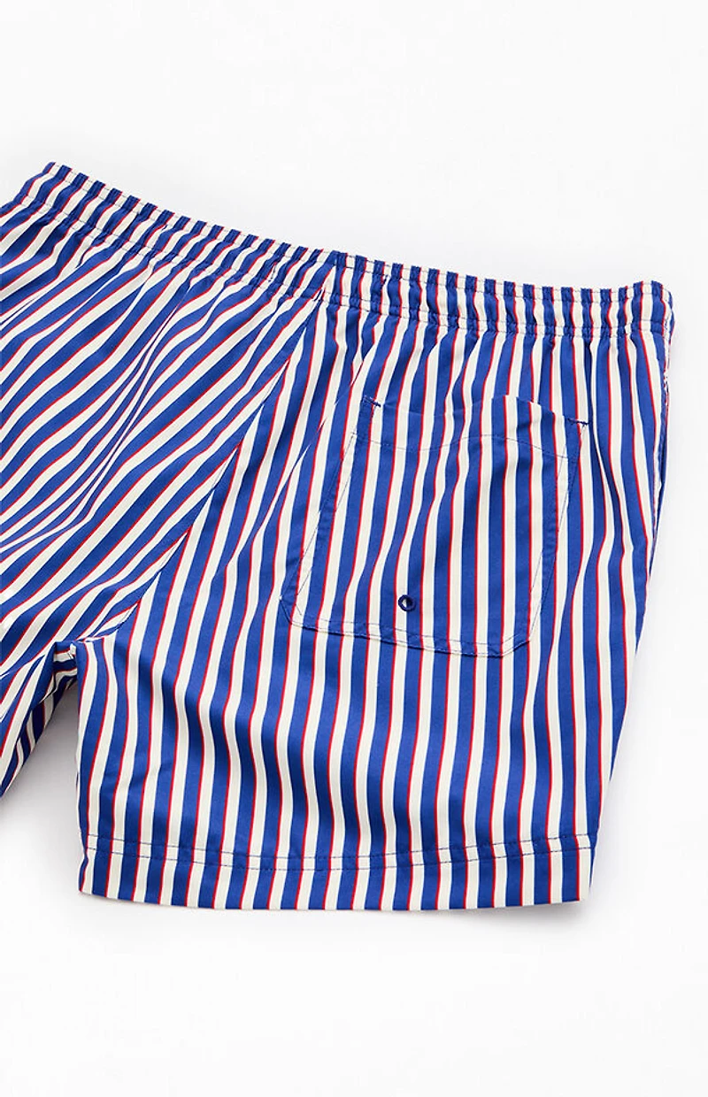 Pacsun Yacht Striped 4.5" Swim Trunks