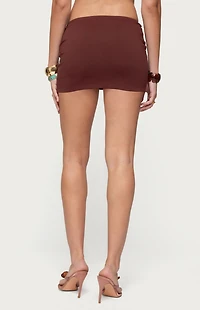 Edikted Neri Beaded Belt Mini Skirt