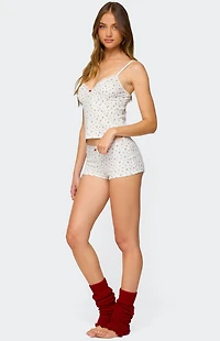 Edikted Viola Floral Lacey Shorts