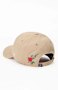 47 Brand Khaki NY Yankees Rose Thorn Dad Hat
