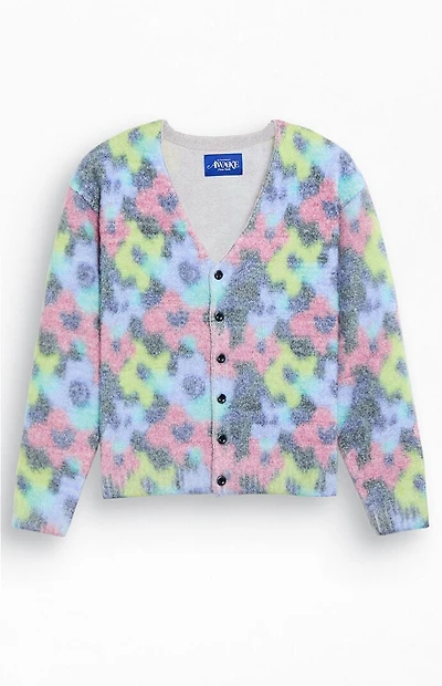 Awake NY Mohair Floral Printed Cardigan