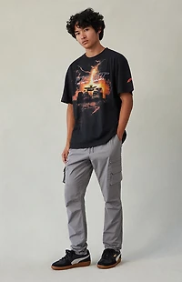 Pacsun Stretch Gray Slim Cargo Pants
