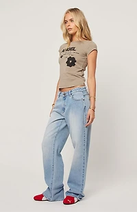 ABRAND 99 Kaia Worn Low Rise Baggy Jeans